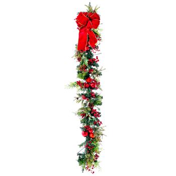 Lefard Decorative Garland with Berries and Bow 180cm - buy, prices for WINETIME - photo 1