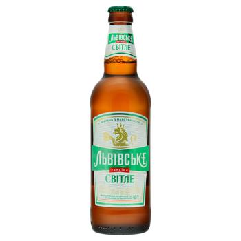 Пиво Львовское светлое 4,5% 0,5л