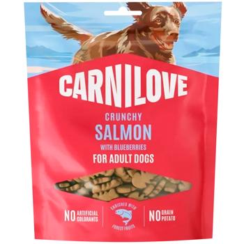 Ласощі для собак Carnilove Crunchy Snack з лососем та лохиною 200г - купити, ціни на MasterZoo - фото 1