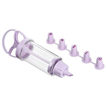 Ardesto Tasty Baking Purple Confectionery Syringe with Nozzles - buy, prices for - photo 2