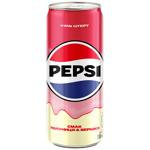 Напій газований Pepsi Полуниця та вершки 0,33л