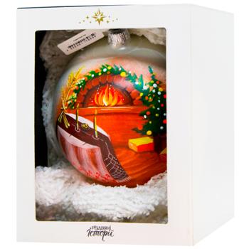 Куля ялинкова Різдвяні Історії Святвечір 12см - купити, ціни на WINETIME - фото 1
