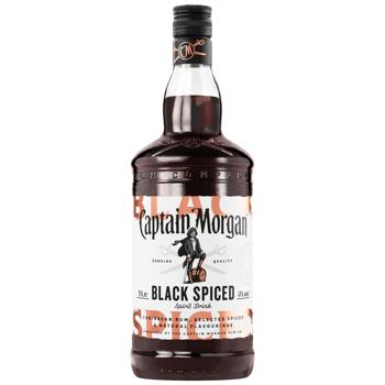 Captain Morgan Black Spiced Rum Based Spirit Drink 40% 1l