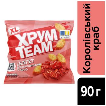 Сухари ХрумTeam Багет со вкусом королевского краба 90г - купить, цены на КОСМОС - фото 2