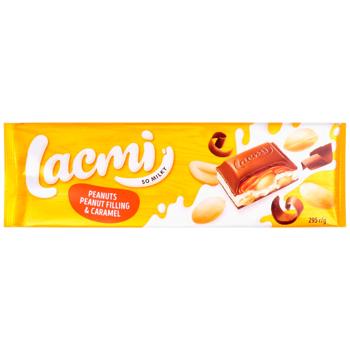 Шоколад молочный Roshen Lacmi с арахисом и карамельно-арахисовой начинкой 295г - купить, цены на Grono - фото 3