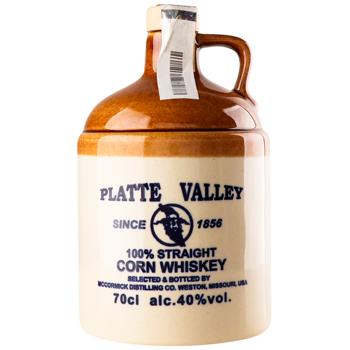 Віскі Platte Walley 100% Corn Whiskey 0.7 л