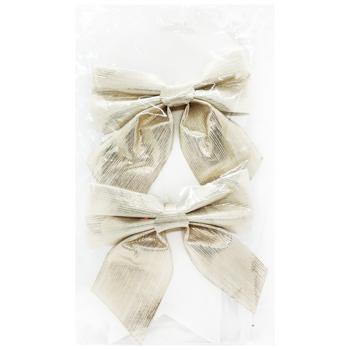 Набір бантів шампань 2шт 15*15см