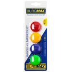 Комплект магнітів Buromax 30мм 4шт