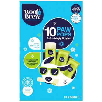 Woof & Brew Paw Pops Refreshingly Original морозиво для собак 10х50 мл - купити, ціни на MasterZoo - фото 3