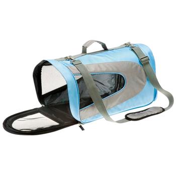 Cумка для котів Ferplast Beauty Medium 48x26x30 см - блакитно-сірий - купити, ціни на MasterZoo - фото 3