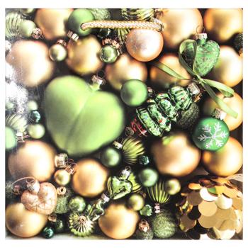 Пакет подарочный бумажный 16,5*16*7см - купить, цены на КОСМОС - фото 2