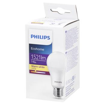 Philips Ecohome LED Bulb 827 UCCA 2700К 1521lm E27 14W - buy, prices for NOVUS - photo 1
