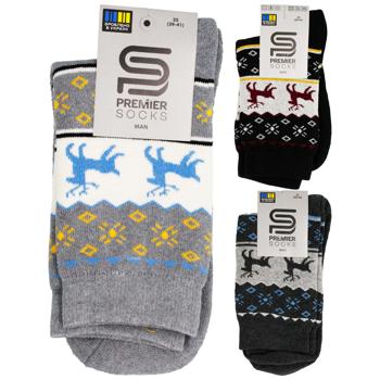 Носки Premier Socks Эконом мужские высокие махровые Олени р.25, 27, 29 в ассортименте - купить, цены на ЕКО Маркет - фото 1