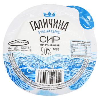 Galychyna Carpathian Cottage Cheese 5% 300g - buy, prices for Ideal - photo 2