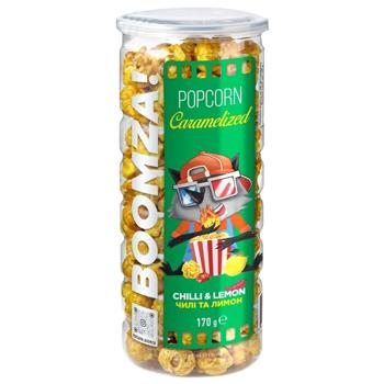 Попкорн Boomza! Чилі та Лимон карамелізований 170г - купити, ціни на Чудо Маркет - фото 1