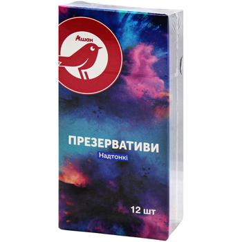 Презервативи Auchan надтонкі 12шт