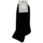 Premier Socks Women's Quarter Crew Socks with Terry Foot s.23-25 Black