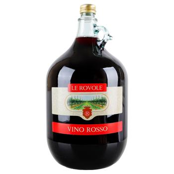 Le Rovole Vino Rosso Red Dry Wine 10% 5l - buy, prices for ULTRAMARKET - photo 1