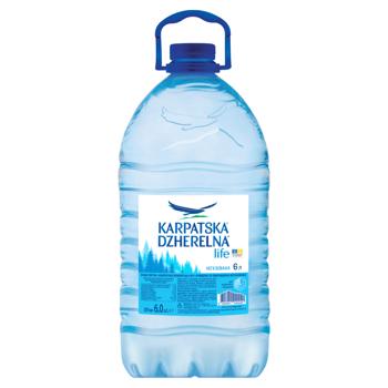 Вода негазована Карпатська Джерельна мінеральна 6л - купити, ціни на КОСМОС - фото 1