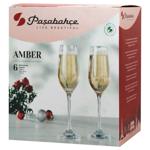 Pasabahce Anber Champagne Glass Set 200ml 6pcs