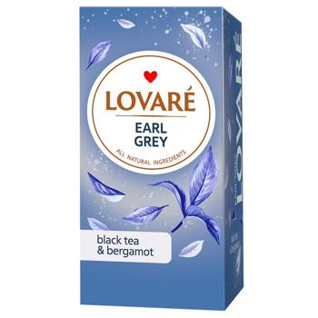 Чай чорний Lovare Earl Grey з ароматом бергамоту 2г*24шт - купити, ціни на КОСМОС - фото 1