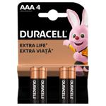 Duracell AAA Alkaline Batteries 4pcs
