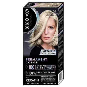 Syoss 9-53 Silver Blond Cream Hair Dye 115ml