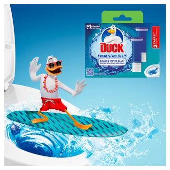 Duck Blue Disks Gel Toilet Cleaner 2pcs*36ml - buy, prices for Supermarket "Kharkiv" - photo 2