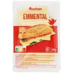 Auchan Emmental Sliced Cheese 45% 200g