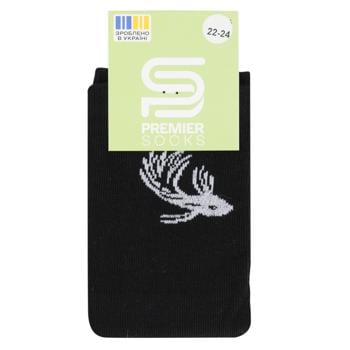 Premier Socks Lucky Fish High Teenage Socks s.20-25 Black - buy, prices for NOVUS - photo 1