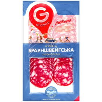 Ковбаса Глобино Брауншвейгська сирокопчена 80г - купити, ціни на Auchan - фото 2