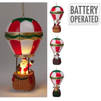 Прикраса ялинкова Повітряна куля 87x87x169мм