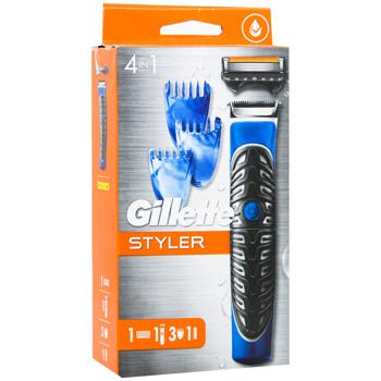 Gillette Fusion5 ProGlide Styler 1 Replaceable Cartridge +3 Nozzles for Modeling Beard and Mustaches - buy, prices for MegaMarket - photo 3