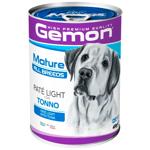 Корм вологий Gemon Pate Light з тунцем для собак всіх порід із зайвою вагою 400г