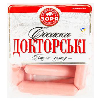 Сосиски Зоря Дніпра Докторські в/с п/а  - купить, цены на Grono - фото 1