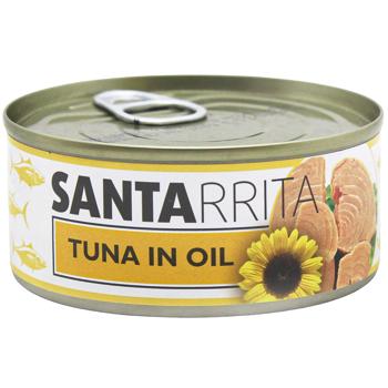 Santarrita Whole Tuna in Oil 150g - buy, prices for Auchan - photo 1