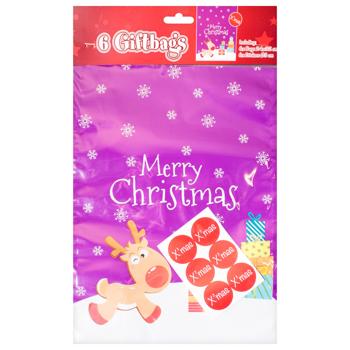 Set of Giftbags with Stickers 24x32cm 6pcs - buy, prices for - photo 4