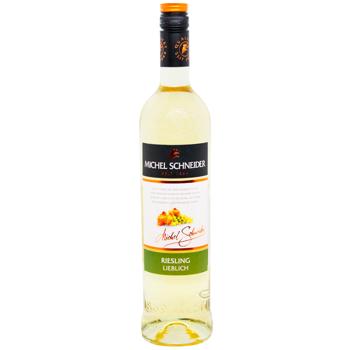 Вино Michel Schneider Riesling Lieblich біле напівсолодке 10% 0,75л