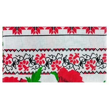 Рушник Великодній Маки лляний 35х75см - купити, ціни на Чудо Маркет - фото 1