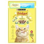 Корм вологий Friskies з тунцем для дорослих котів 85г