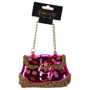 Прикраса підвісна Koopman Сумочка 75х3х5мм асортименті