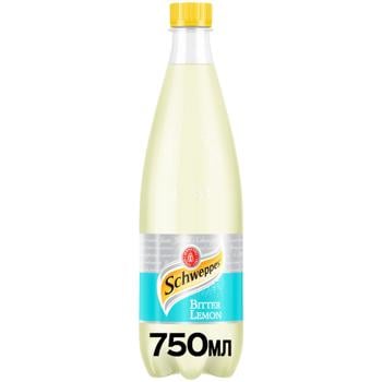 Schweppes Bitter Lemon Carbonated Drink 0.75ml - buy, prices for COSMOS - photo 1