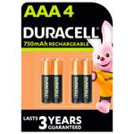Duracell Recharge Battery AAA 750mAh 4pcs