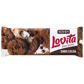 Печиво Roshen Lovita з какао і шматочками шоколадної глазурі 150г - купити, ціни на NOVUS - фото 3