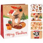 Dogs Gift Bag 26x10x32cm in assortment