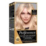 Краска для волос L'oreal Paris Preference Core 9.1 Очень светло-русый пепельный