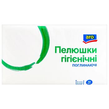 Пелюшки Aro гігієнічні поглинаючі 60х40см 10шт - купити, ціни на METRO - фото 1