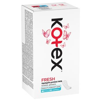 Kotex Fresh Normal Daily Gaskets 56pcs - buy, prices for Ideal - photo 2