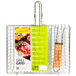 Решітка для гриля Maestro 3-х секційна з'ємна ручка 24х30см MR-1016