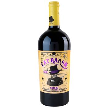 Вино Fat Baron Shiraz красное полусухое 14,5% 0,75л - купить, цены на МегаМаркет - фото 1